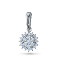 Классическая подвеска из серебра э0612пд06184900_white