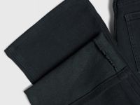 Расклёшенные утеплённые джинсы, Черный