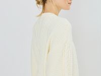 Джемпер с косами, Бежевый