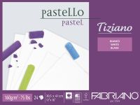 Блокнот-cклейка для пастели Fabriano "Tiziano Bianco" 23х30,5 см 24 л 160 г