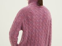Свитер с косами с добавлением шерсти