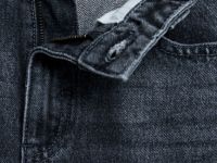 Джинсы объёмного кроя для девочек, Серый