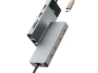 Адаптер WIWU Linker 9 в 1 USB-C HUB на 2xUSB 3.1/2xUSB 2.0/Type-C/SD/TF/LAN/PD(100W) (A923RPT) (Grey)