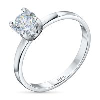 Классическое кольцо из белого золота э4012кц10161700_white