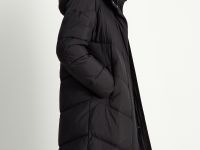 Пуховое пальто свободного силуэта