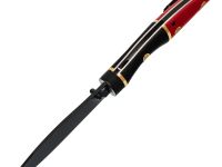 Складной нож Reptilian Трапёр-01 ограниченное издание, сталь D2, рукоять черный и красный G10