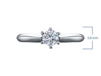 Помолвочное кольцо из белого золота э4712кц05153100_white