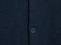 Вязаный кардиган с высоким воротником, Синий