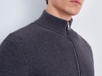 Кардиган на молнии с воротником-стойкой