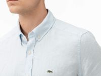 Мужская льняная рубашка Lacoste приталенного кроя