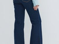 Джинсы Клёш с эластаном, Синий