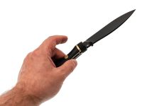 Складной нож Reptilian Трапёр-01 ограниченное издание, сталь D2, рукоять черный и красный G10