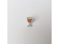 Значок эмалированный "Бокал вина"