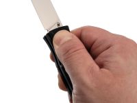 Складной автоматический нож Reptilian Шик-01, сталь VG-10, рукоять алюминий, черный