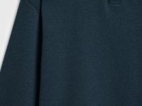 Свитшот с вырезом хенли, Синий