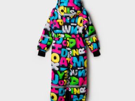 Комбинезон текстильный с полиуретановым покрытием для девочек