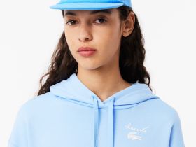 Женское платье-толстовка Lacoste с флисом