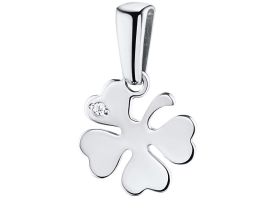 Подвеска из серебра с бриллиантом э0601пд04202396