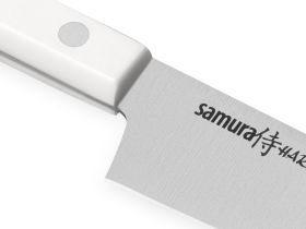 Набор из 3-х кухонных ножей (универсальный, для замороженных продуктов, шеф) Samura "Harakiri" (SHR-0230W) White, сталь AUS-8, рукоять ABS-пластик