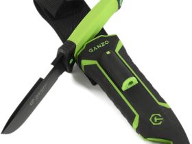 Нож Ganzo G8012V2-LG c паракордом, сталь 8CR13, рукоять пластик