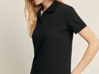 Поло приталенного силуэта с вышивкой