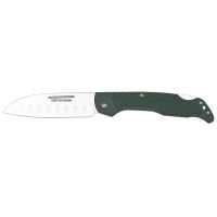 Складной нож Ontario Camp Plus Santoku, сталь AUS-8, рукоять GFN зеленый