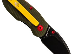 Складной нож Mr.Blade Rexbo Gen.2 Boba Fett blackwash сталь D2 рукоять Olive G10