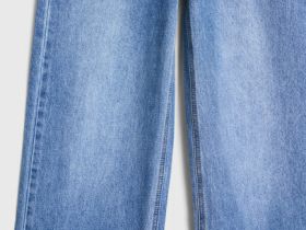 Джинсы Straight для девочек, Голубой