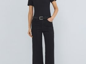 Базовая футболка из хлопка, Черный