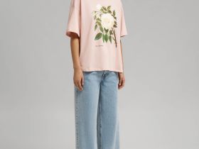 Свободная футболка из хлопкового джерси