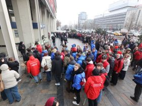 "Молодая гвардия" ЕР и Волонтёрская рота провели акцию памяти погибших журналистов