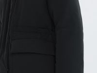 Утеплённая куртка с кулиской, Черный