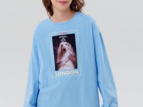 Фуфайка трикотажная для девочек (футболка с длинными рукавами)