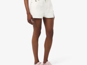 Женские джинсовые короткие шорты Lacoste