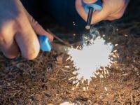 Нож с фиксированным лезвием Morakniv Companion Spark Black, сталь Sandvik 12C27, рукоять резина/пластик