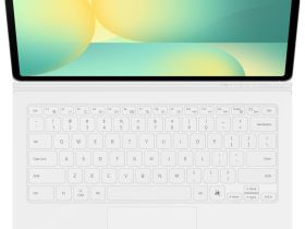 Чехол-клавиатура Samsung с тачпадом и клавишей AI Galaxy Tab S10 FE+ белый