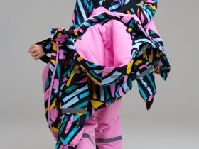 Комплект текстильный с полиуретановым покрытием для девочек: куртка, полукомбинезон