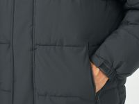 Утеплённая куртка с капюшоном, Серый