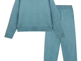 Комплект трикотажный для девочек: джемпер, брюки