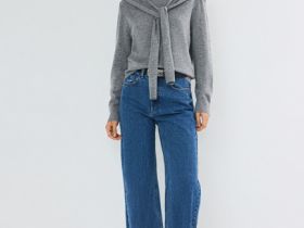 Джемпер с декором, Серый