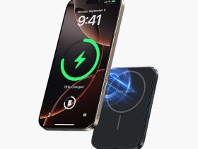 Внешний аккумулятор Keephone Brendy Slim MagSafe 5000mAh кевлар (арамид) черно-серый в полоску