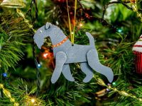 Игрушка деревянная "IDH Center" Керри блю терьер 7012