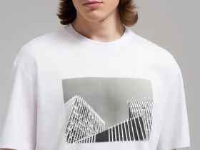 Футболка свободного кроя из джерси