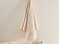 Полотенце махровое Зигзаг/Zigzag, бежевое