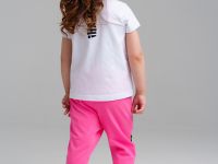 Брюки детские трикотажные для девочек, 2 пары в комплекте