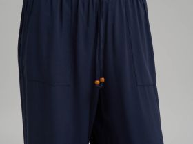 Брюки-палаццо с эластичным поясом