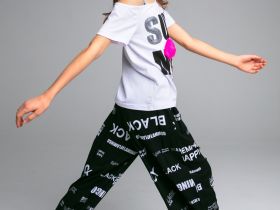 Брюки текстильные для девочек