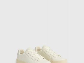 Кеды из микрофибры, Белый