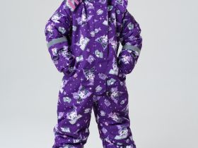 Комбинезон текстильный с полиуретановым покрытием для девочек