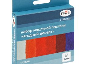 Набор пастели масляной Гамма "Студия", "Ягодный десерт", 6 цветов, картон. упак., европодвес